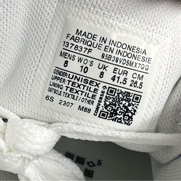 New Unisex Converse All Star Ox Low Top Electric Purple 137837F Size Men 8/W 10 - Picture 9 of 10